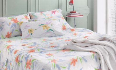Lenzuola Copriletto Matrimoniali Somma - Completo Letto - Assortimento Colori - Ariel