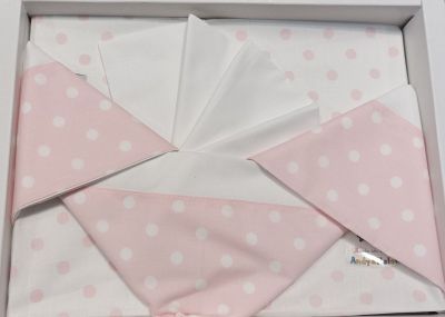 Lenzuola Culla – Completo Letto - Pois Rosa - Andy & Helen