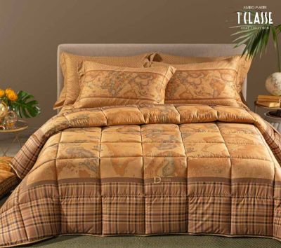 Lenzuola Matrimoniali Copriletto - Alviero Martini - Prima Classe - Geo Tartan - Completo letto