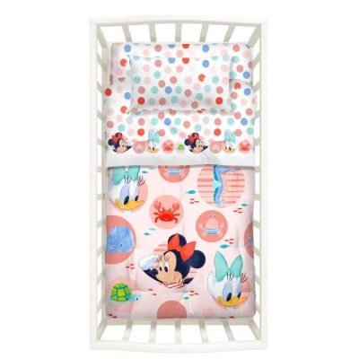 Lenzuola Lettino a Cancello - Completo Letto - Disney Baby Minnie - Caleffi