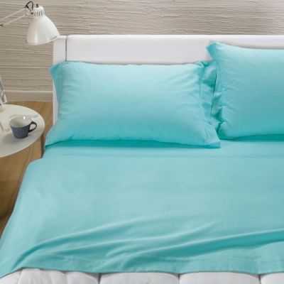 Lenzuola Matrimoniali - Completo Letto - Tinta Unita - Anice - Caleffi