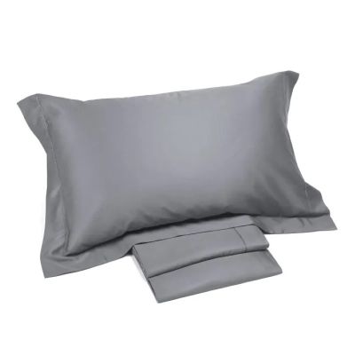 Lenzuola Matrimoniali - Completo Letto -Raso - Grigio - Caleffi