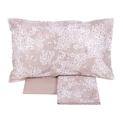 Lenzuola Matrimoniali Flanella - Fazzini – Kimono - Rosa- Completo letto