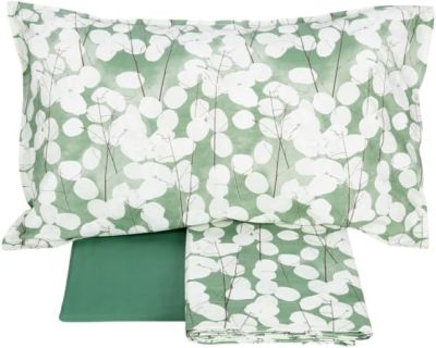 Lenzuola Piazza e Mezza - Fazzini – Lunaria - Medium Green - Completo letto