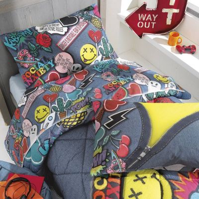 Lenzuola Singole Gabel  – Completo Letto - Medley - Multicolor