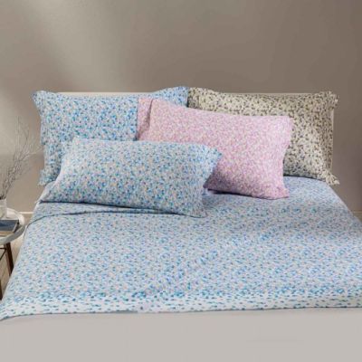 Lenzuola Singole una piazza in Flanella – Caleffi - Completo  Letto - Canada - Bluette