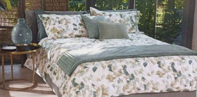 Lenzuola Una Piazza e Mezza Flanella - Completo  Letto – Ginkgo - Verde - Fazzini