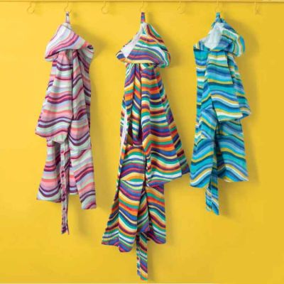 Accappatoio Spugna Cinigliata Bambini Ragazzi - 100% Cotone - Marea – Pretti – Assortimento Misure e Colori