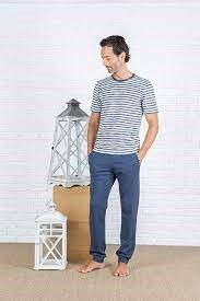 Pigiama Uomo Marina Militare pantalone lungo manica corta - 6M98335MM - Maryhome