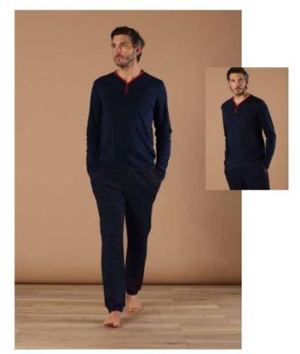 Pigiama Uomo Marina Militare puro cotone - 6Z83207MM - Assortimento Taglie