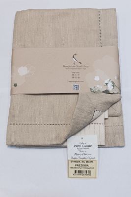 Runner Natalizio 48x170 - Misto Lino - Preziosa - MTP