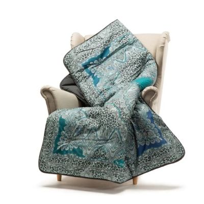 Scaldotto Caleffi - Plaid Imbottito Coperta - Leopard - Anice