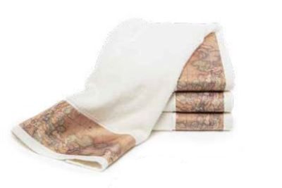 Set Asciugamani 5 pezzi - Alviero Martini - Prima Classe - Geo Classic - Avorio