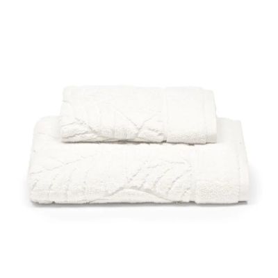 Set Asciugamani 5 pezzi - Foglie - Panna - Caleffi