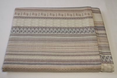 Tovaglia 8 posti – Cotone Tinto Filo Jaquard - Ulivo Coordinato Sabbia – Randi