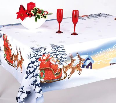 Tovaglia  Babbo Natale Bianco - Assortimento Misure - Annamaria