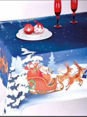 Tovaglia  Babbo Natale Blu - Assortimento Misure - Annamaria