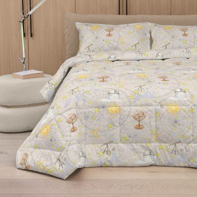 Trapunta Fazzini Matrimoniale Invernale - Galileo - Sabbia - Assortimento Misure