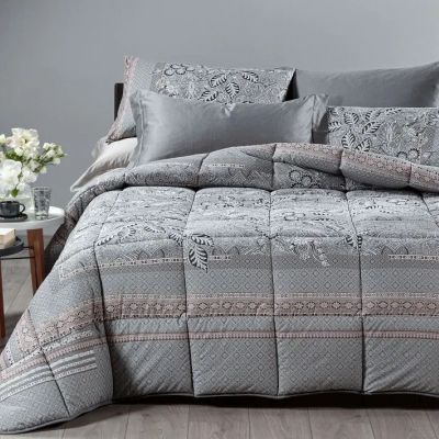 Trapunta Matrimoniale Invernale - Caleffi - Oriental - Grigio