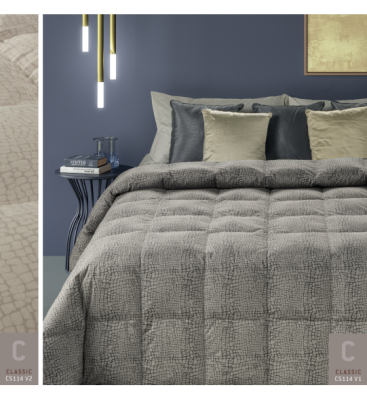 Trapunta Matrimoniale Invernale in piuma d'oca Molina 100% piumino - Classic CS114 var.2