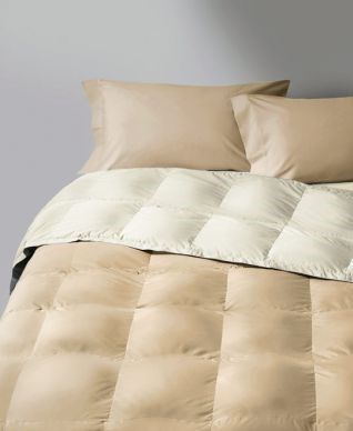 Trapunta Matrimoniale Invernale Piuma d'Oca - Agata - Sabbia - Molina