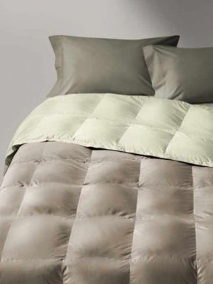 Trapunta Piazza e mezza Invernale in piuma d’oca 100% piumino - Agata - Greige - Molina
