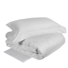 Copripiumino Matrimoniale - Fazzini Atelier - Velasca - Grigio Perla - Completo letto