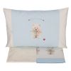 Lenzuola Lettino a Cancello - Completo Letto - Coccole Azzurro - Trudy Somma