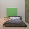 Lenzuola Matrimoniali - Fazzini Atelier - in Raso di Puro Cotone - Completo Letto - Velasca - Grigio Perla