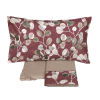 Lenzuola Matrimoniali - Fazzini – Sabi Sabi - Burgundy Sasso - Completo letto