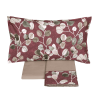 Lenzuola Matrimoniali - Fazzini – Sabi Sabi - Burgundy Sasso - Completo letto