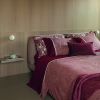 Lenzuola Matrimoniali Cotone Percalle – Completo letto - Galuchat - Burgundy – Fazzini