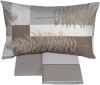 Lenzuola Matrimoniali Fazzini - Completo Letto - Felci - Grigio Cioccolato