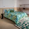 Lenzuola Piazza e Mezza - Fazzini – Paracas - Celadon Verde - Completo letto