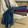 Plaid Coperta Lana Somma - morbida e confortevole per divano, poltrona o letto – N.Pop T.Filo - Granoturco